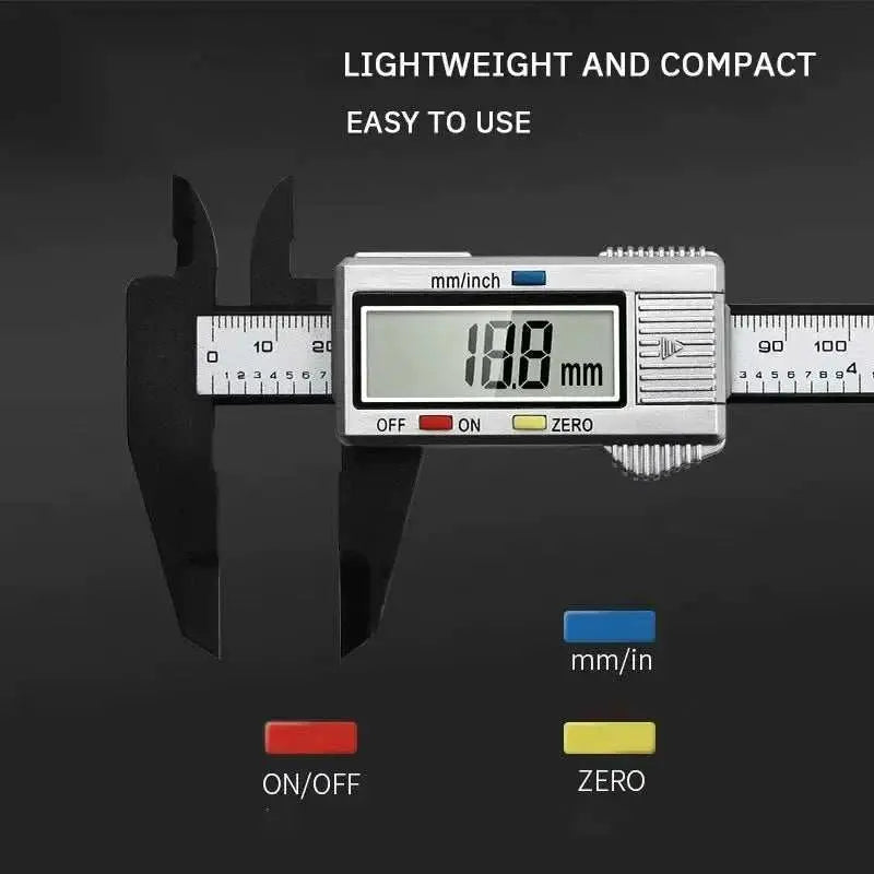 0 - 150mm High Strength Plastic Student Home Woodworking Gap Play Measuring Calipers Electronic Digital Calipers - AMIR BAGS INDIA PRIVATE LIMITED