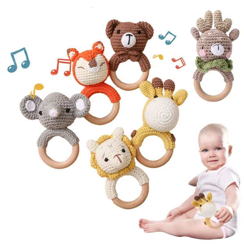 0 - December Baby'S Toys Animal Crochet Rattle Toy Baby Toy Crochet Animal Toys Animal Doll Crib Products Baby Comfort Toy - AMIR BAGS INDIA PRIVATE LIMITED