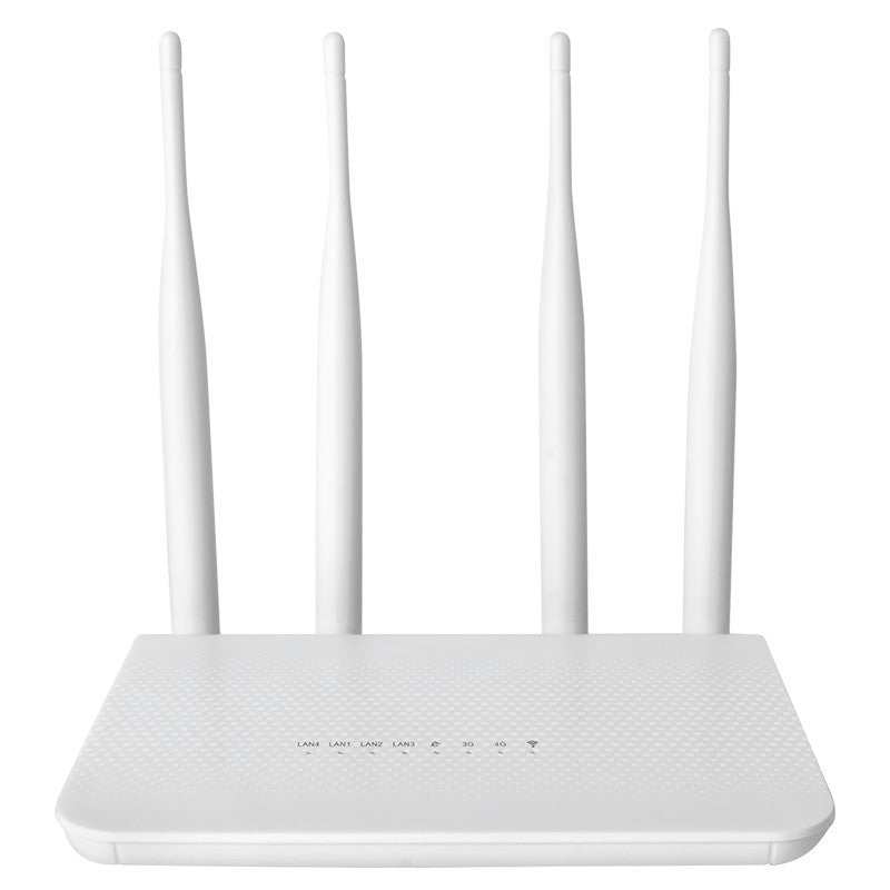 White CPE210 Malaysia MOD 4G LTE wireless router with four antennas and 300M transmission speed