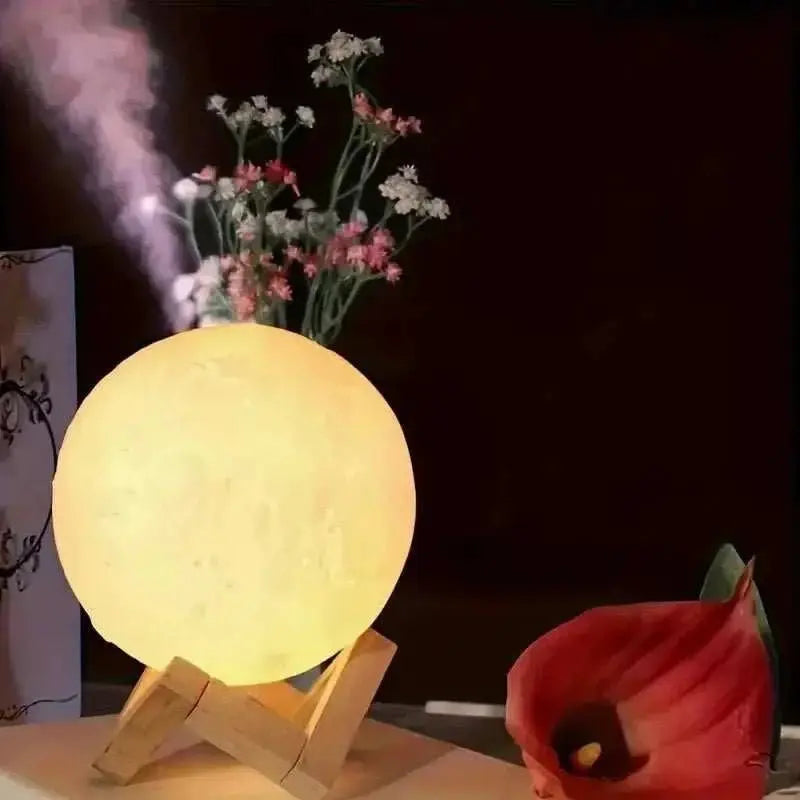 1 LED Moon Light Galaxy Light, DIY Moon Night Light, Girl, Boy, Child, Woman Birthday Gift, Bedroom Decoration (Warm Light) - AMIR BAGS INDIA PRIVATE LIMITED