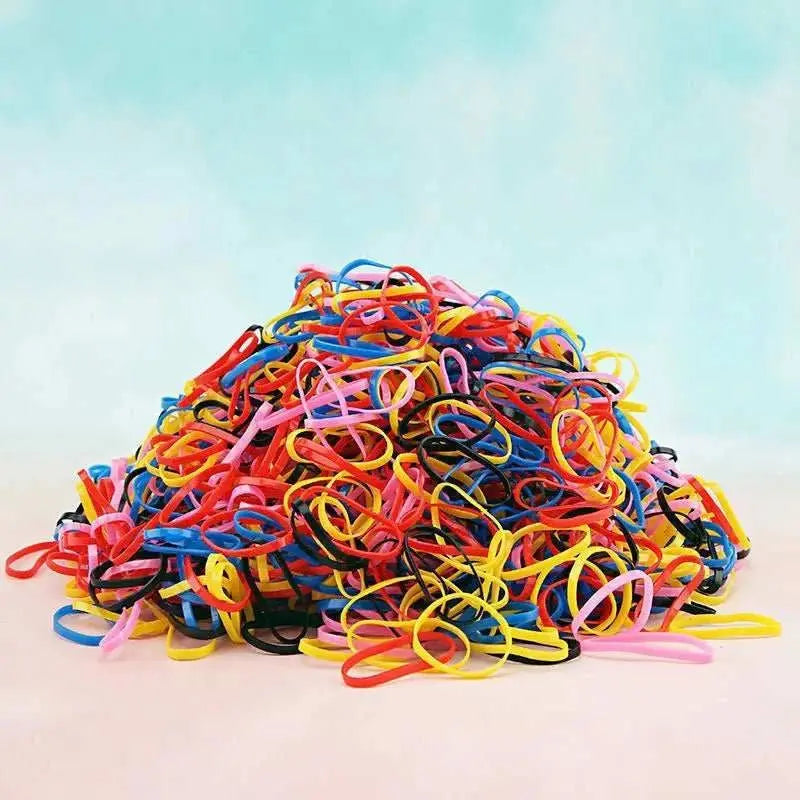 1000Pcs Colorful Disposable Hair Bands Girls Elastic Rubber Band Kids AMIR BAGS INDIA PRIVATE LIMITEDAMIR BAGS INDIA PRIVATE LIMITEDnull