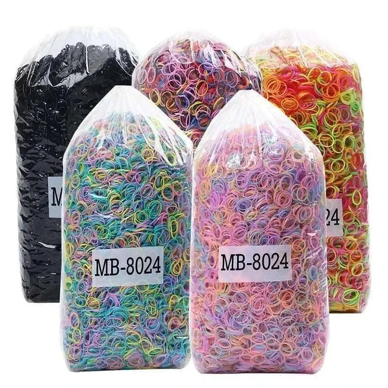1000Pcs Colorful Disposable Hair Bands Girls Elastic Rubber Band Kids AMIR BAGS INDIA PRIVATE LIMITEDAMIR BAGS INDIA PRIVATE LIMITEDnull
