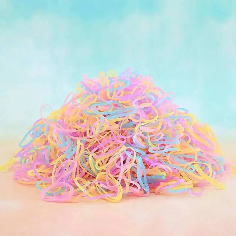 1000Pcs Colorful Disposable Hair Bands Girls Elastic Rubber Band Kids AMIR BAGS INDIA PRIVATE LIMITEDAMIR BAGS INDIA PRIVATE LIMITEDnull