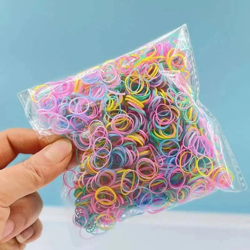 1000Pcs Colorful Disposable Hair Bands Girls Elastic Rubber Band Kids AMIR BAGS INDIA PRIVATE LIMITEDAMIR BAGS INDIA PRIVATE LIMITEDnull