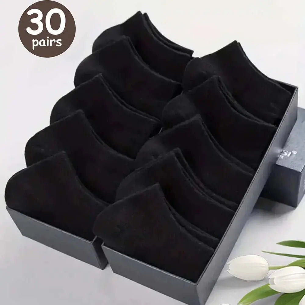 10/20/30/40/50 Pairs Of Breathable Deodorant Men's Low Cut Ankle Socks - Sweat Wicking And Comfortable Summer Wear - AMIR BAGS INDIA PRIVATE LIMITED