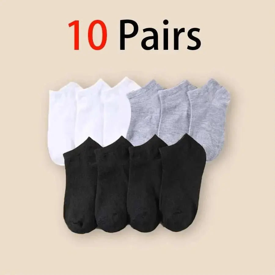 10/20/30/40/50 Pairs Of Breathable Deodorant Men's Low Cut Ankle Socks - Sweat Wicking And Comfortable Summer Wear - AMIR BAGS INDIA PRIVATE LIMITED
