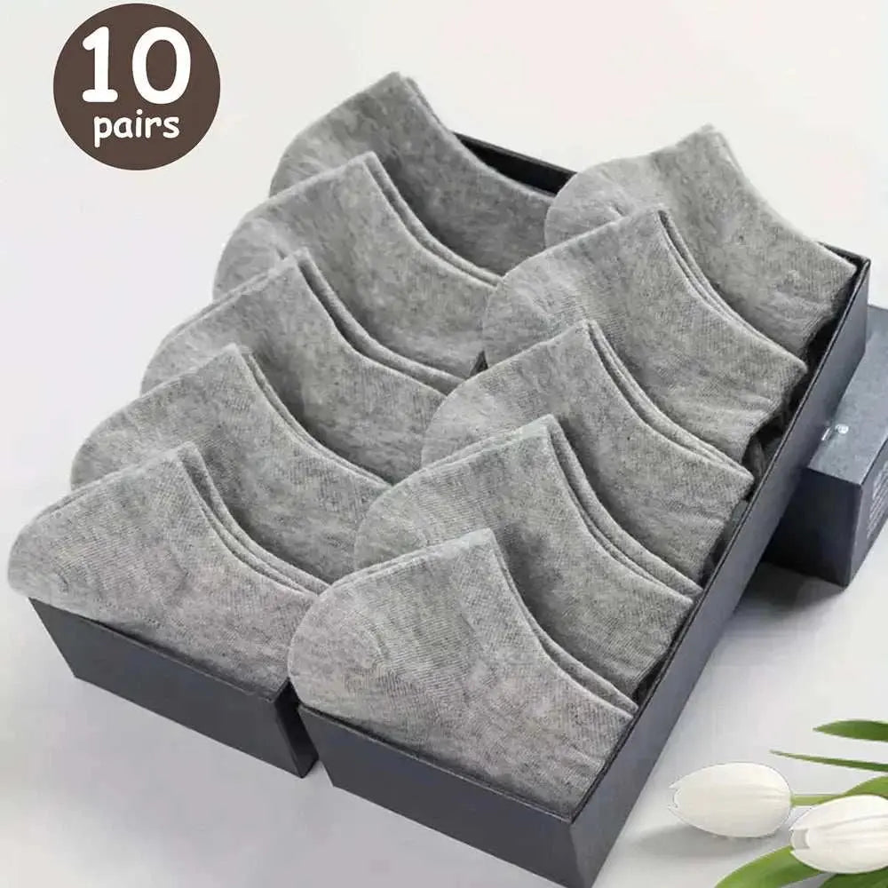 10/20/30/40/50 Pairs Of Breathable Deodorant Men's Low Cut Ankle Socks - Sweat Wicking And Comfortable Summer Wear - AMIR BAGS INDIA PRIVATE LIMITED