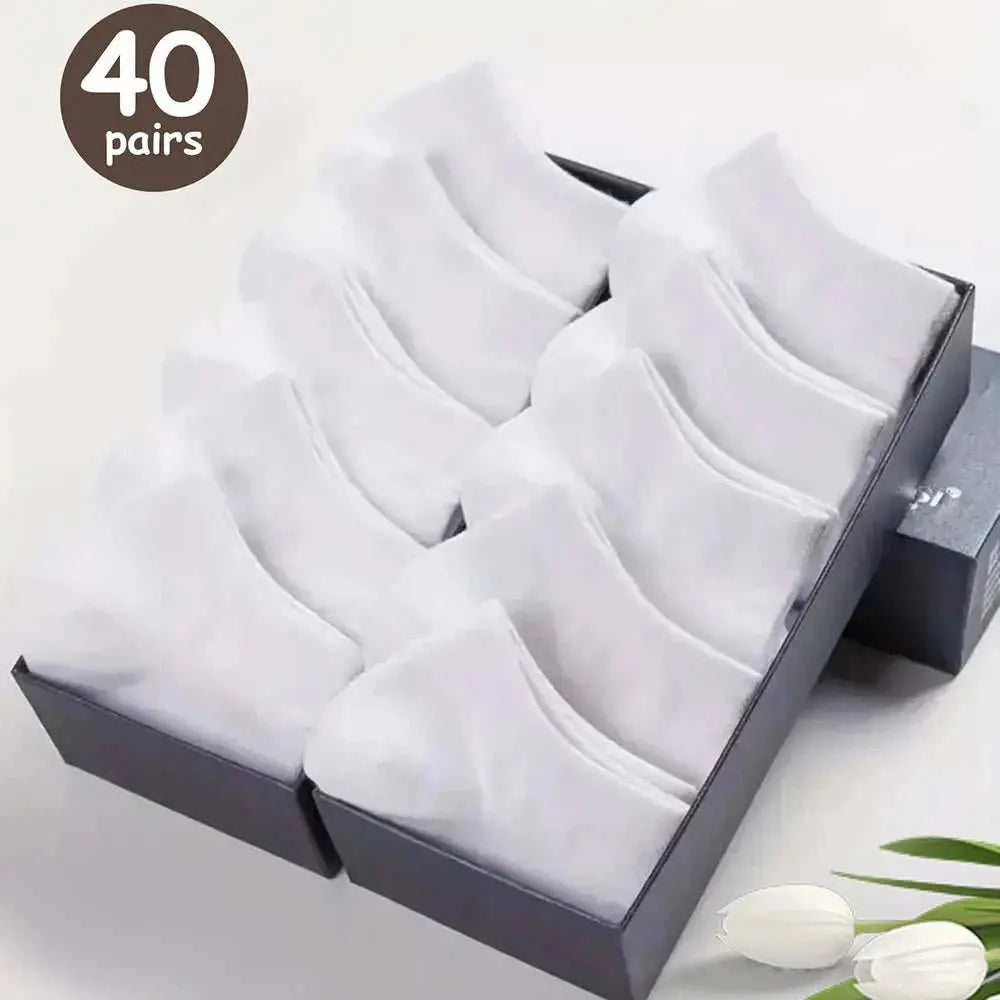 10/20/30/40/50 Pairs Of Breathable Deodorant Men's Low Cut Ankle Socks - Sweat Wicking And Comfortable Summer Wear - AMIR BAGS INDIA PRIVATE LIMITED