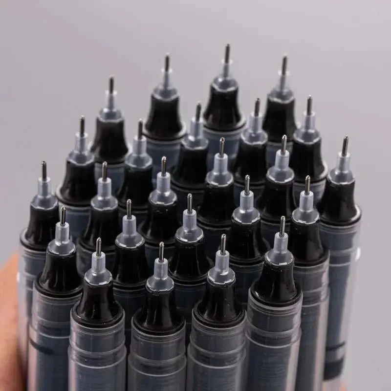 10Pcs/set High Quality Needle Type Gel Pens Straight Liquid Ballpoint Pen Kawaii Stationery School Office Supplies Writing - AMIR BAGS INDIA PRIVATE LIMITED