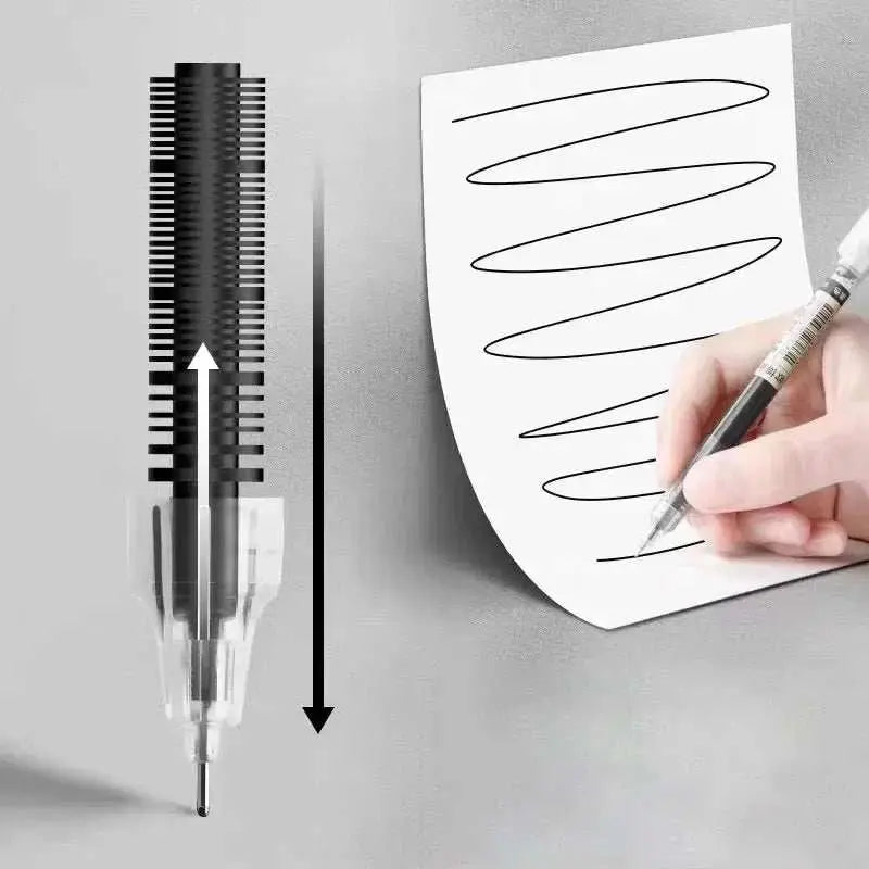 10Pcs/set High Quality Needle Type Gel Pens Straight Liquid Ballpoint Pen Kawaii Stationery School Office Supplies Writing - AMIR BAGS INDIA PRIVATE LIMITED