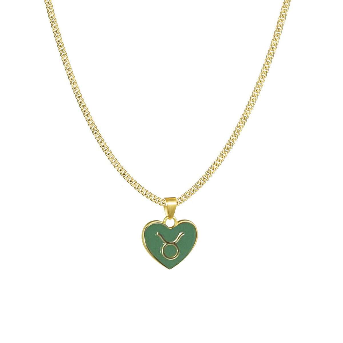 12 Constellation Love Necklace Ins Personalized Heart - shaped Necklace Clavicle Chain Fashion Jewelry For Women Valentine's Day - AMIR BAGS INDIA PRIVATE LIMITED