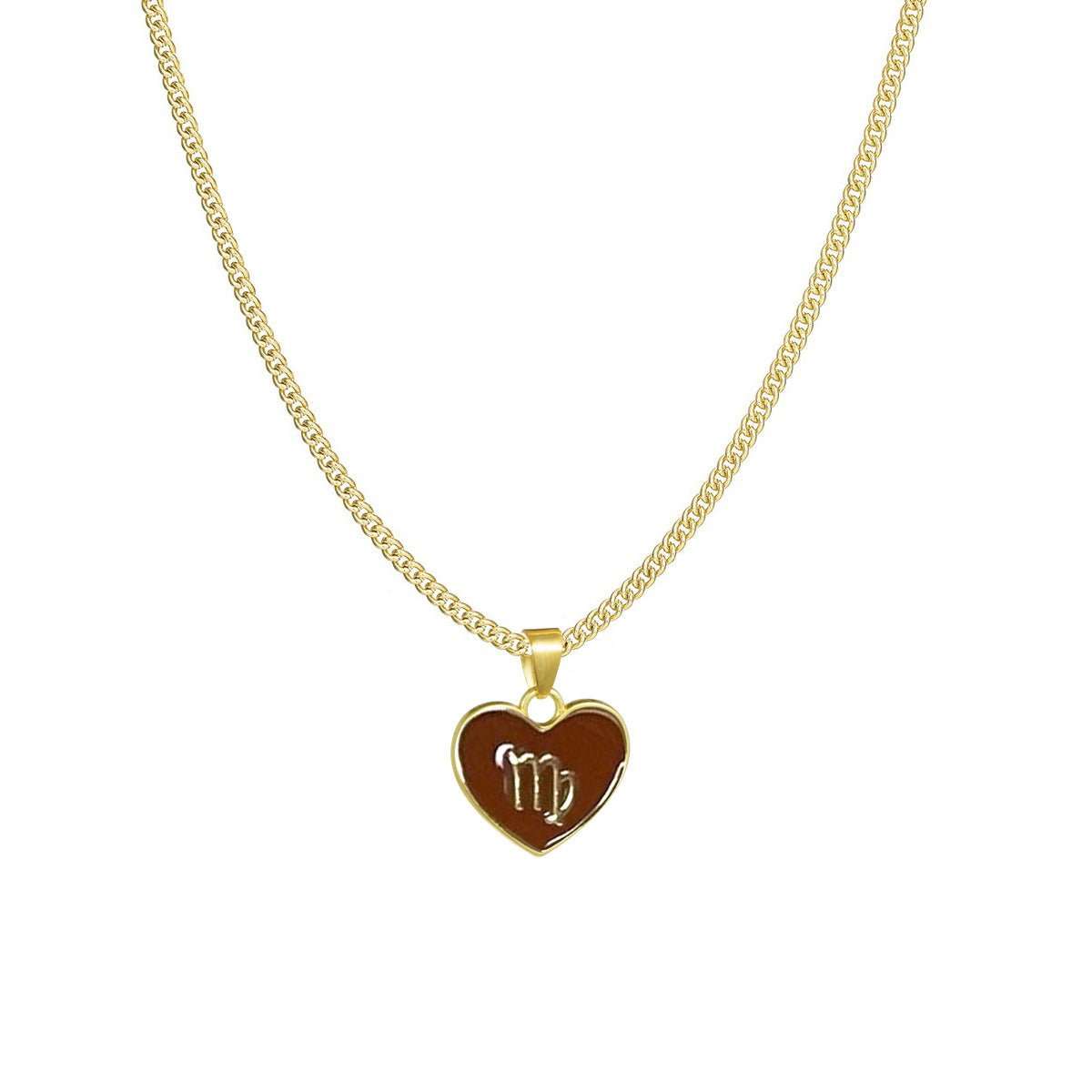 12 Constellation Love Necklace Ins Personalized Heart - shaped Necklace Clavicle Chain Fashion Jewelry For Women Valentine's Day - AMIR BAGS INDIA PRIVATE LIMITED