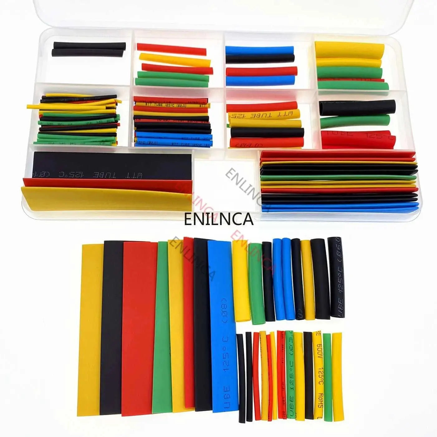 127-750pcs Heat-shrink Tubing Thermoresistant Tube Heat Shrink WrappinMaterial: PolyolefinShrinkage Ratio: 2:1 (will maximum shrink to 1/2 its supplied diameter)Minimum Shrinkage Temp: ≥84°CFull Shrinkage Temp: ≥120°COperating TemperatAMIR BAGS INDIA PRIVATE LIMITEDAMIR BAGS INDIA PRIVATE LIMITEDnull