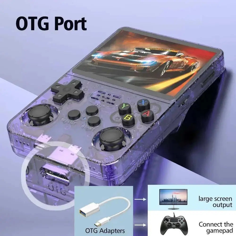 128GB/64GB R36S Retro Handheld Video Game Console Linux System 3.5 Inch IPS Screen Portable Pocket Video Player Games Boy Gift - AMIR BAGS INDIA PRIVATE LIMITED
