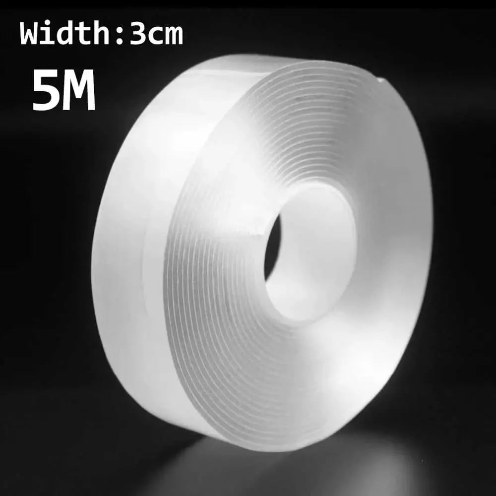 1/3/5M Traceless And Reusable Waterproof Double - sided Tape Nano Tape, Suitable For Kitchen, Bathroom, Office And Other Supplies - AMIR BAGS INDIA PRIVATE LIMITED