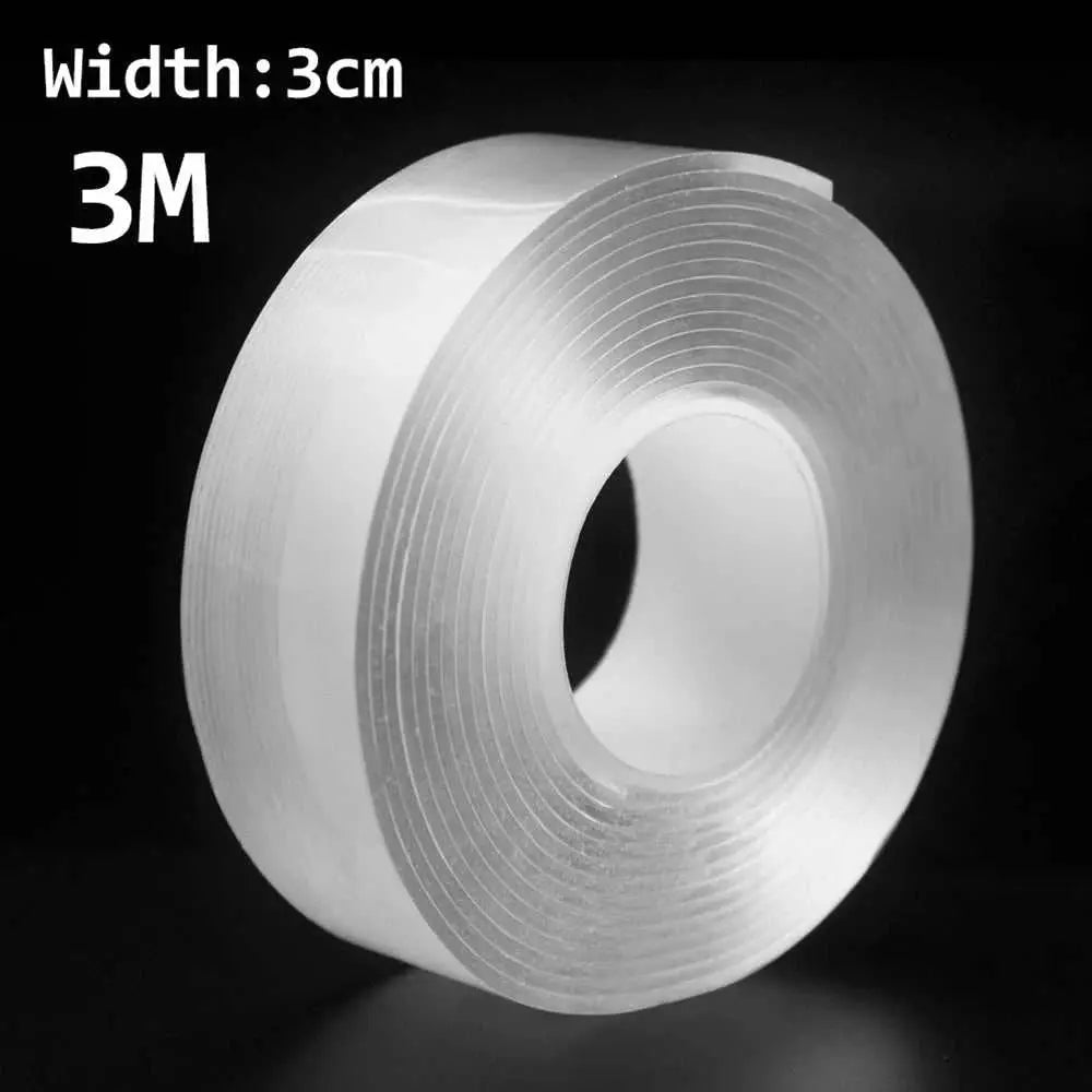 1/3/5M Traceless And Reusable Waterproof Double - sided Tape Nano Tape, Suitable For Kitchen, Bathroom, Office And Other Supplies - AMIR BAGS INDIA PRIVATE LIMITED