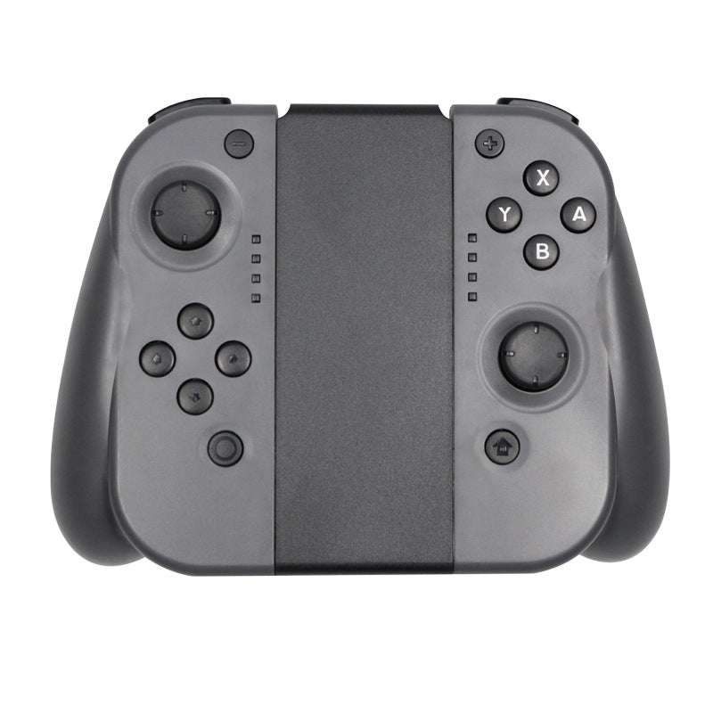 Bluetooth wireless gamepad with ergonomic comfort grips and 6-axis handle for NS-Switch Pro controller, black design.
