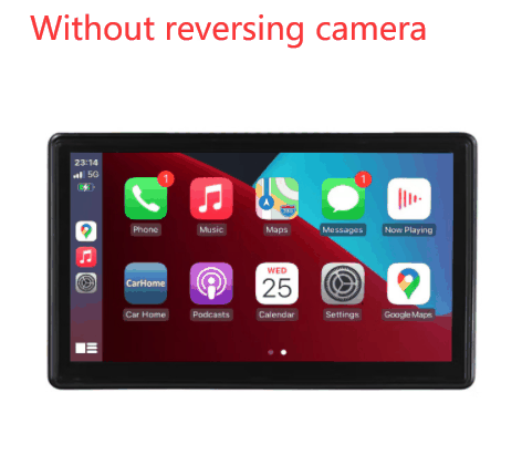 Portable IPS car smart screen with wireless projection, CarPlay, and Android Auto support.