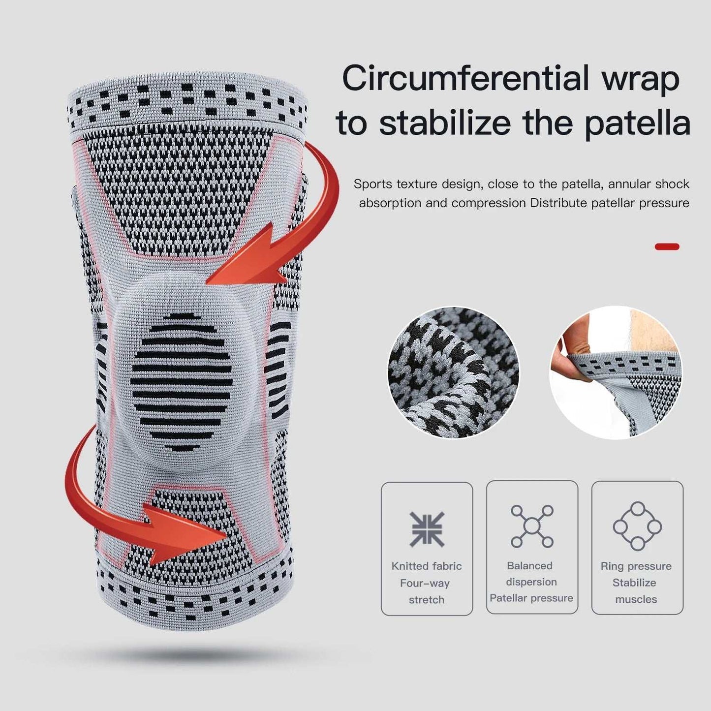 1PC Orthopedic Knee Pad Knee Brace Support Joint Pain Relif Patella Protector Adjustable Sport Kneepad Guard Meniscus Ligament - AMIR BAGS INDIA PRIVATE LIMITED