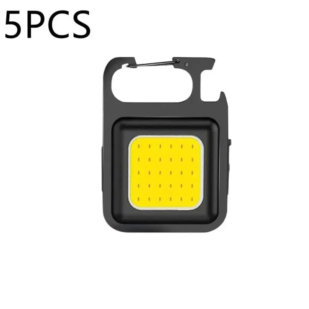 1pc/2pcs COB Keychain Work Light Flashlight Keychain Light Emergency Light, Bottle Opener, Mini Flashlight With Magnetic Base - AMIR BAGS INDIA PRIVATE LIMITED