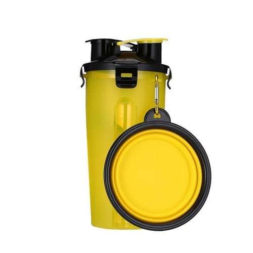 2 in 1 Dog Drinking Water Bottle with Bowls - AMIR BAGS INDIA PRIVATE LIMITED