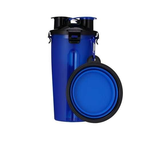 2 in 1 Dog Drinking Water Bottle with Bowls - AMIR BAGS INDIA PRIVATE LIMITED