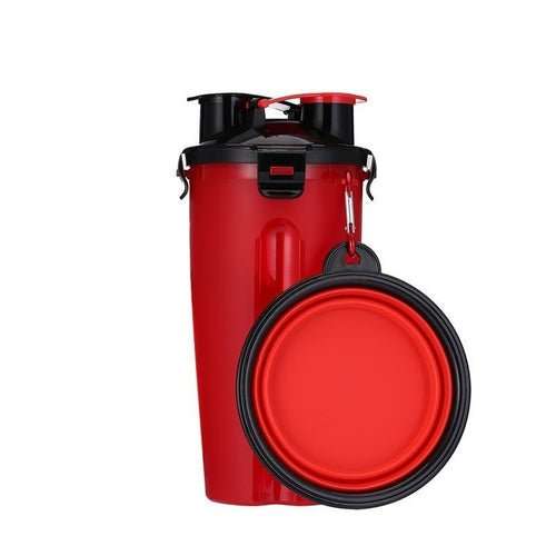 2 in 1 Dog Drinking Water Bottle with Bowls - AMIR BAGS INDIA PRIVATE LIMITED