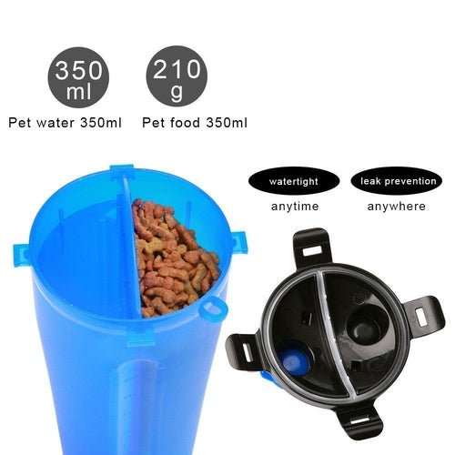 2 in 1 Dog Drinking Water Bottle with Bowls - AMIR BAGS INDIA PRIVATE LIMITED