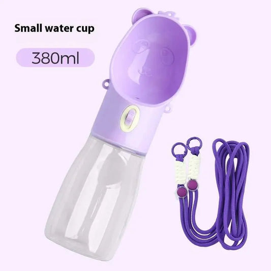 2 In 1 Portable Dog Water Bottle For Small Big Dogs Cat Outdoor Leak - proof Puppy Drinking Bowl With Food Container Pets Feeder Pet Products - AMIR BAGS INDIA PRIVATE LIMITED