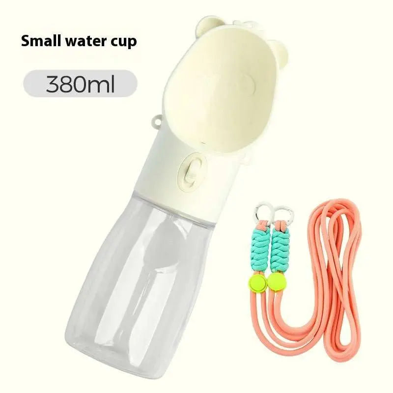 2 In 1 Portable Dog Water Bottle For Small Big Dogs Cat Outdoor Leak - proof Puppy Drinking Bowl With Food Container Pets Feeder Pet Products - AMIR BAGS INDIA PRIVATE LIMITED