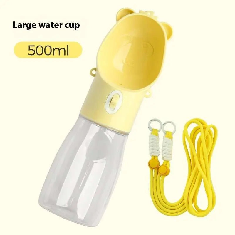 2 In 1 Portable Dog Water Bottle For Small Big Dogs Cat Outdoor Leak - proof Puppy Drinking Bowl With Food Container Pets Feeder Pet Products - AMIR BAGS INDIA PRIVATE LIMITED