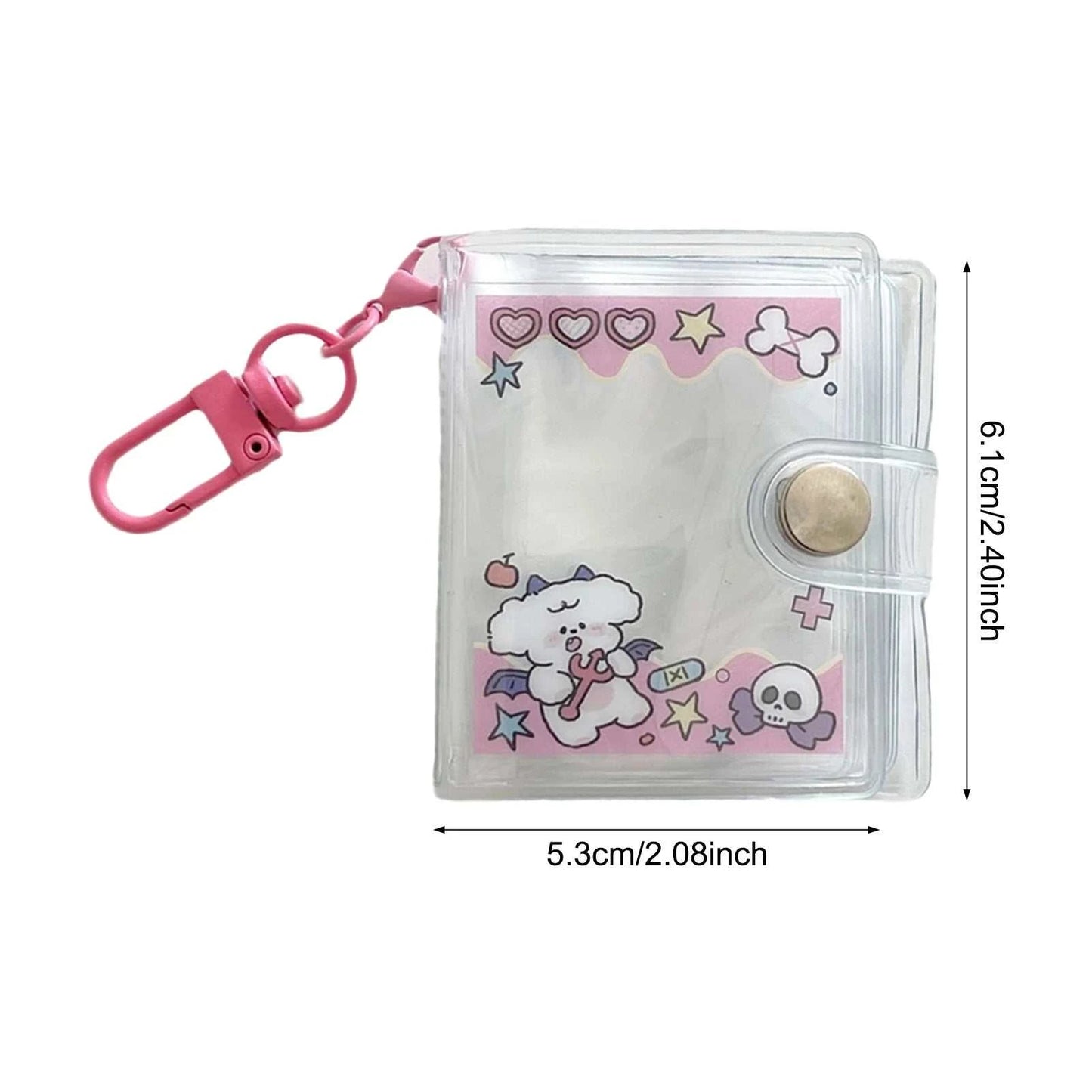 2 Inch Mini Small Photo Album Korean Cartoon Mini Album Keychain for Family Friend Party Memory - AMIR BAGS INDIA PRIVATE LIMITED