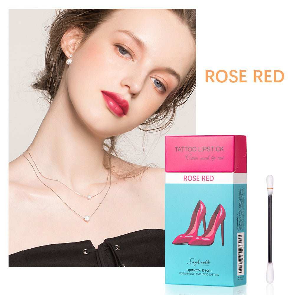 20 Pcs Set Cotton Swab Lipsticks For Outdoor Portable Lipsticks Cosmetics Waterproof Case Lasting Long Cigarette Liquid Lipstick - AMIR BAGS INDIA PRIVATE LIMITED