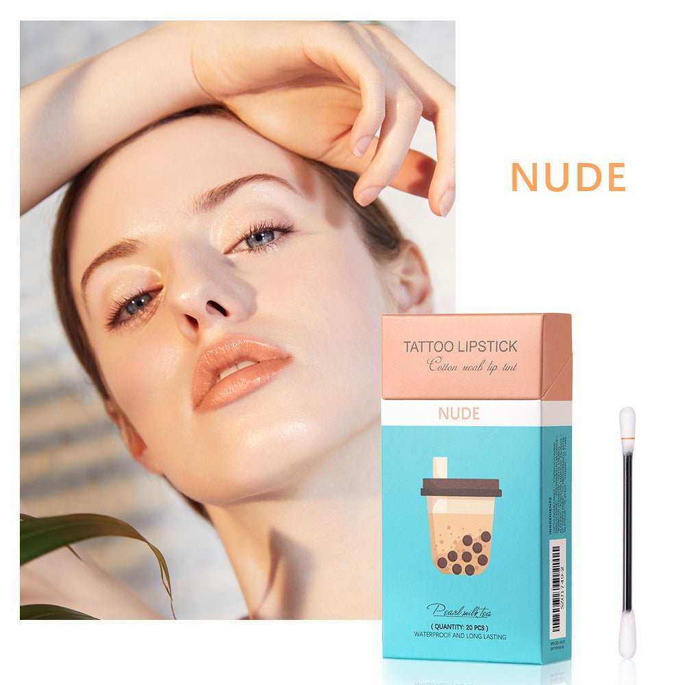 20 Pcs Set Cotton Swab Lipsticks For Outdoor Portable Lipsticks Cosmetics Waterproof Case Lasting Long Cigarette Liquid Lipstick - AMIR BAGS INDIA PRIVATE LIMITED
