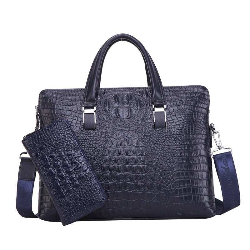2021 Men Business Handbag Cross Section Pattern Casual Briefcase PU Leather Messenger Bag For Men - AMIR BAGS INDIA PRIVATE LIMITED
