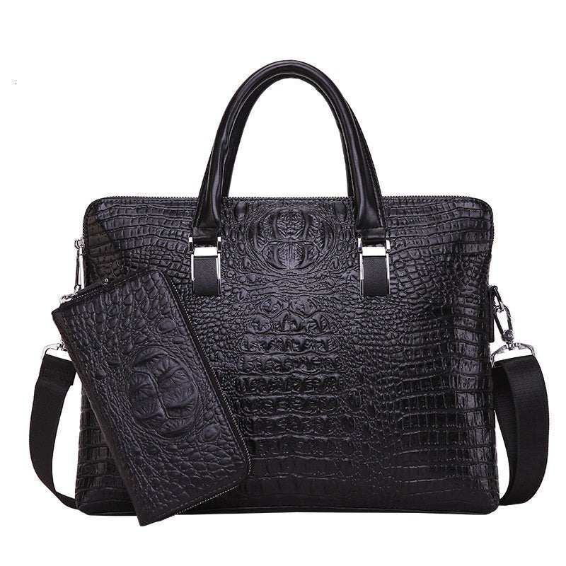 2021 Men Business Handbag Cross Section Pattern Casual Briefcase PU Leather Messenger Bag For Men - AMIR BAGS INDIA PRIVATE LIMITED