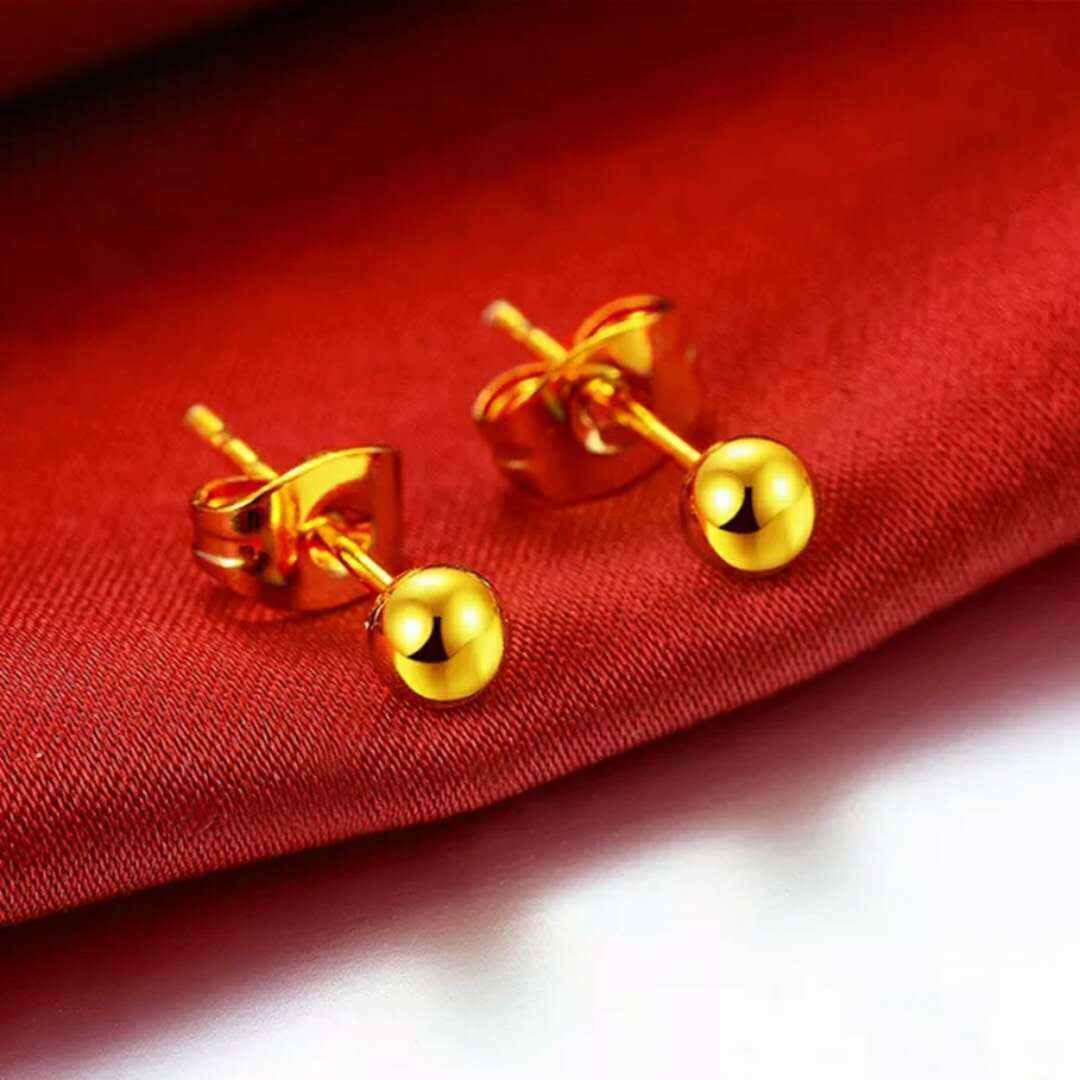 24K Gold Plated Earrings Euro Gold Jewelry New Popular Earrings - AMIR BAGS INDIA PRIVATE LIMITED