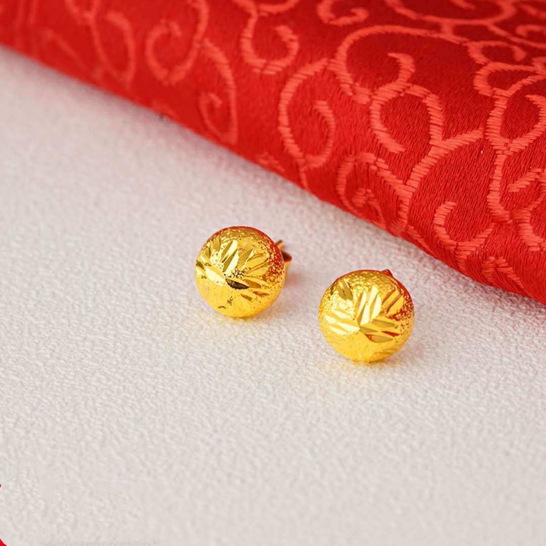 24K Gold Plated Earrings Euro Gold Jewelry New Popular Earrings - AMIR BAGS INDIA PRIVATE LIMITED