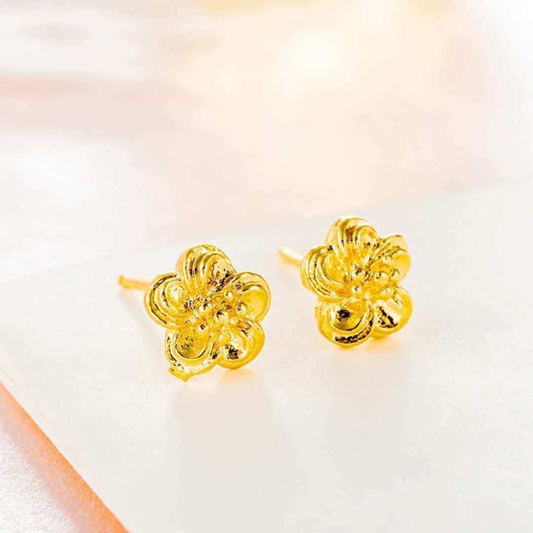 24K Gold Plated Earrings Euro Gold Jewelry New Popular Earrings - AMIR BAGS INDIA PRIVATE LIMITED