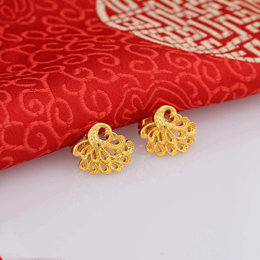 24K Gold Plated Earrings Euro Gold Jewelry New Popular Earrings - AMIR BAGS INDIA PRIVATE LIMITED