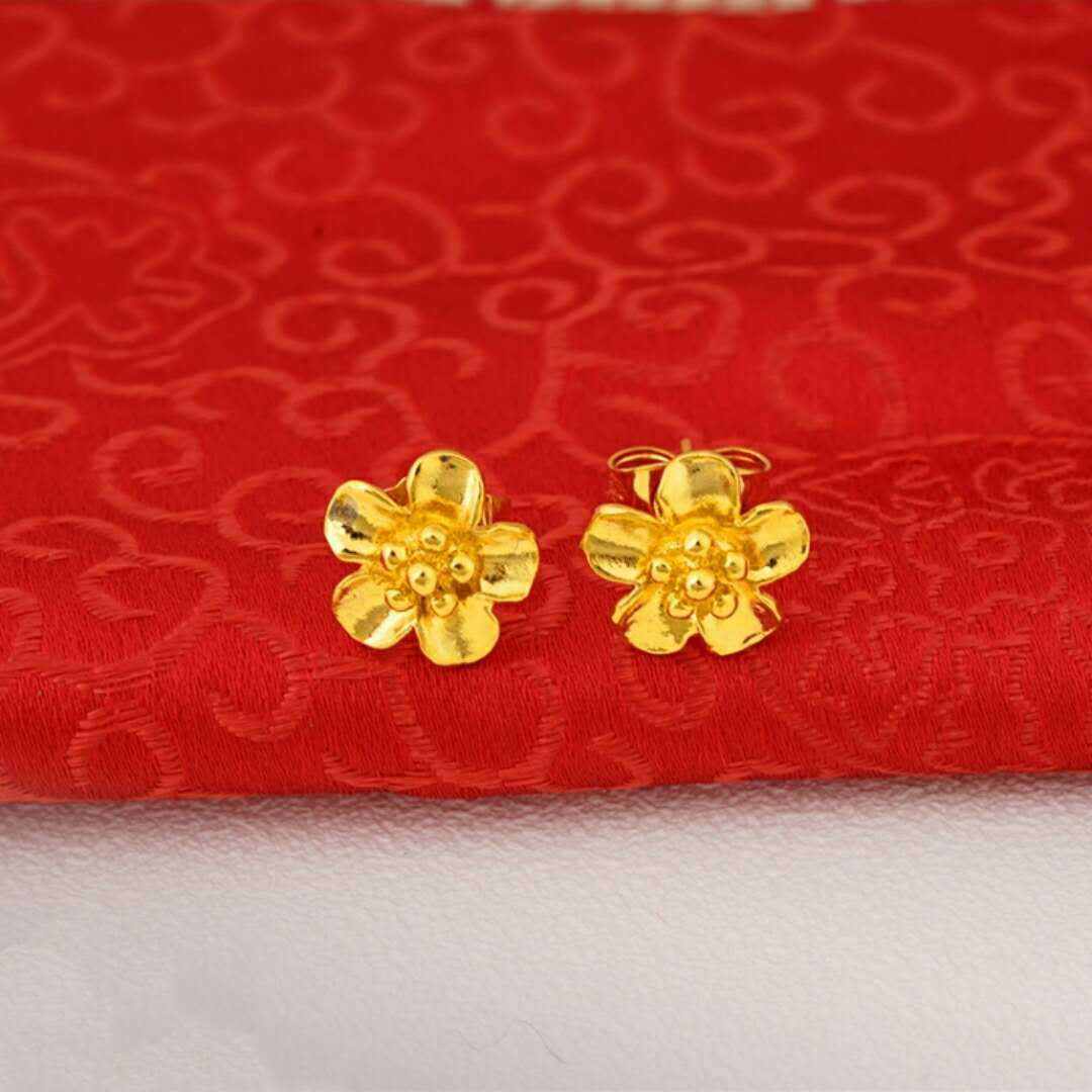 24K Gold Plated Earrings Euro Gold Jewelry New Popular Earrings - AMIR BAGS INDIA PRIVATE LIMITED