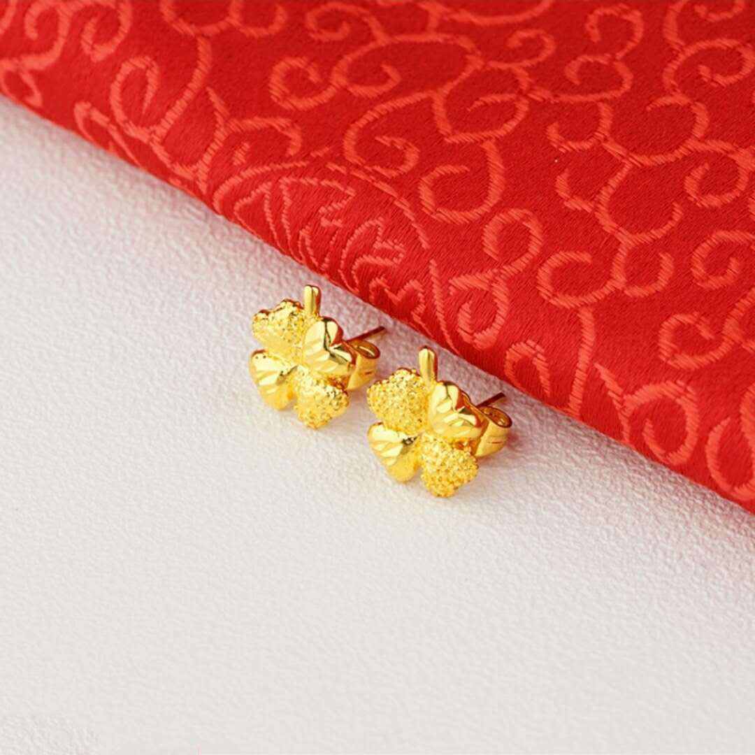 24K Gold Plated Earrings Euro Gold Jewelry New Popular Earrings - AMIR BAGS INDIA PRIVATE LIMITED