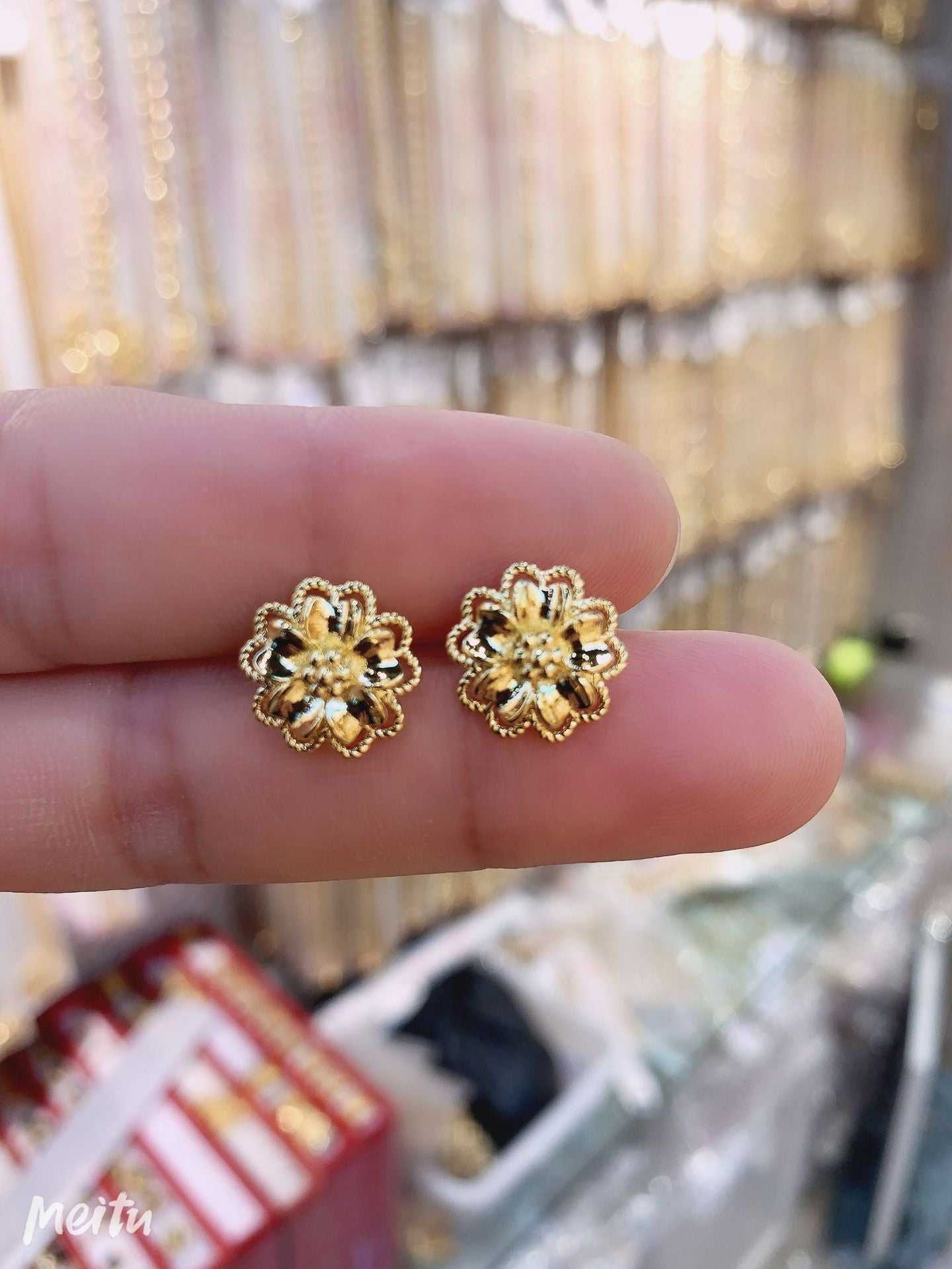 24K Gold Plated Earrings Euro Gold Jewelry New Popular Earrings - AMIR BAGS INDIA PRIVATE LIMITED