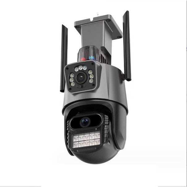 6 Million Gun Ball Binocular wireless outdoor security camera with 6MP dual light full color night vision and WiFi connectivity