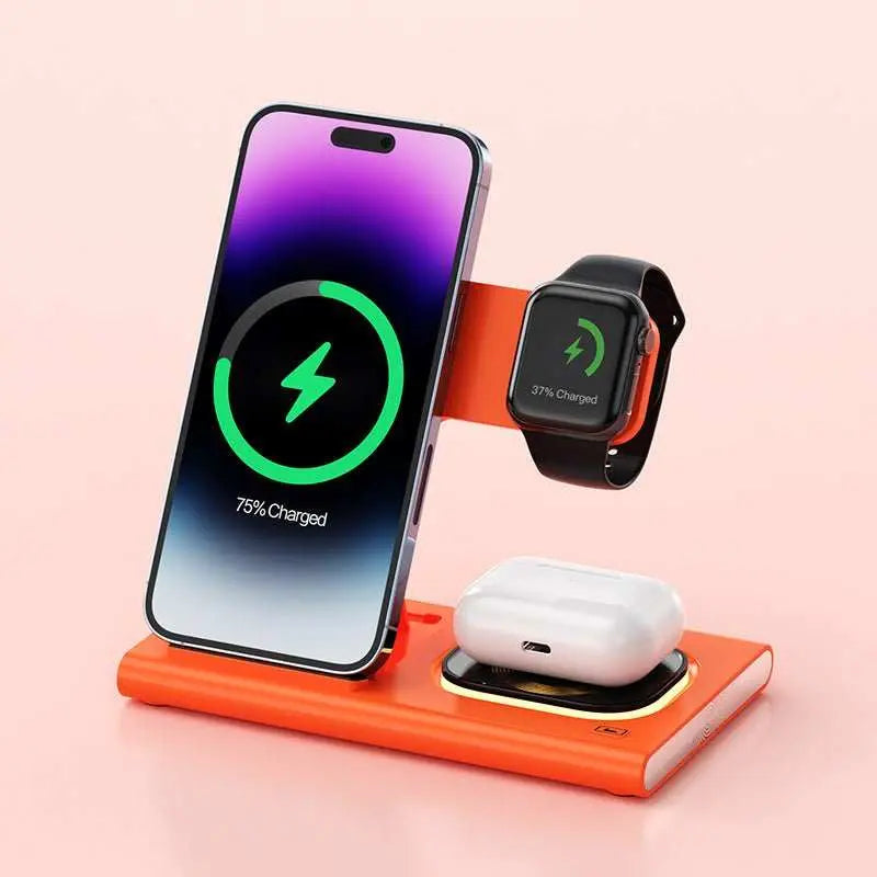 3 IN 1 15W Wireless Charging Charger Magnetic Desktop Night Light IwatProduct information:Color A80 Black, A80 White, A80 Orange, A80 Yellow, A80 Blue, A80 Purple, A80 RedStyle Universal
Size:
Packing list:
Wireless chargerDropshipmanAMIR BAGS INDIA PRIVATE LIMITEDnull