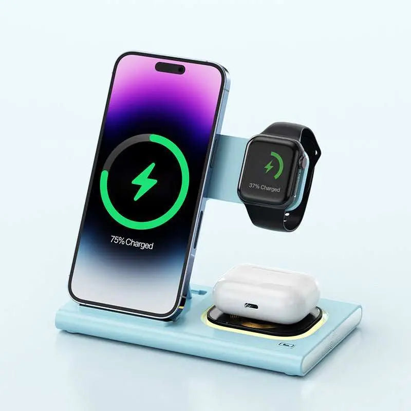 3 IN 1 15W Wireless Charging Charger Magnetic Desktop Night Light IwatProduct information:Color A80 Black, A80 White, A80 Orange, A80 Yellow, A80 Blue, A80 Purple, A80 RedStyle Universal
Size:
Packing list:
Wireless chargerDropshipmanAMIR BAGS INDIA PRIVATE LIMITEDnull