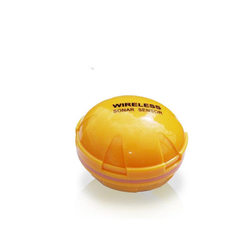Wireless yellow sonar sensor fish finder device with 2.4GHz radio and 30m Bluetooth range