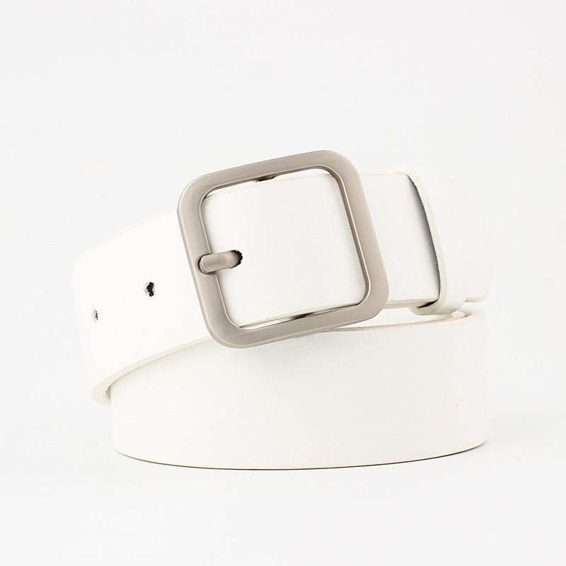 35cm Wide New Retro Alloy Square Buckle Belt - AMIR BAGS INDIA PRIVATE LIMITED