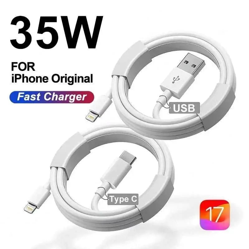 35W PD Original Fast Charging USB Cable for iPhone 14 8 7 Plus 13 12 135W PD Original Fast Charging USB Cable for iPhone 14 8 7 Plus 13 12 mini 11 Pro XS Max XR X SE 2020 6S 6 Plus USB C Rapid Charger Data Sync Cable 0.25m 1m 1.5m 2m 3AMIR BAGS INDIA PRIVATE LIMITEDAMIR BAGS INDIA PRIVATE LIMITEDnull