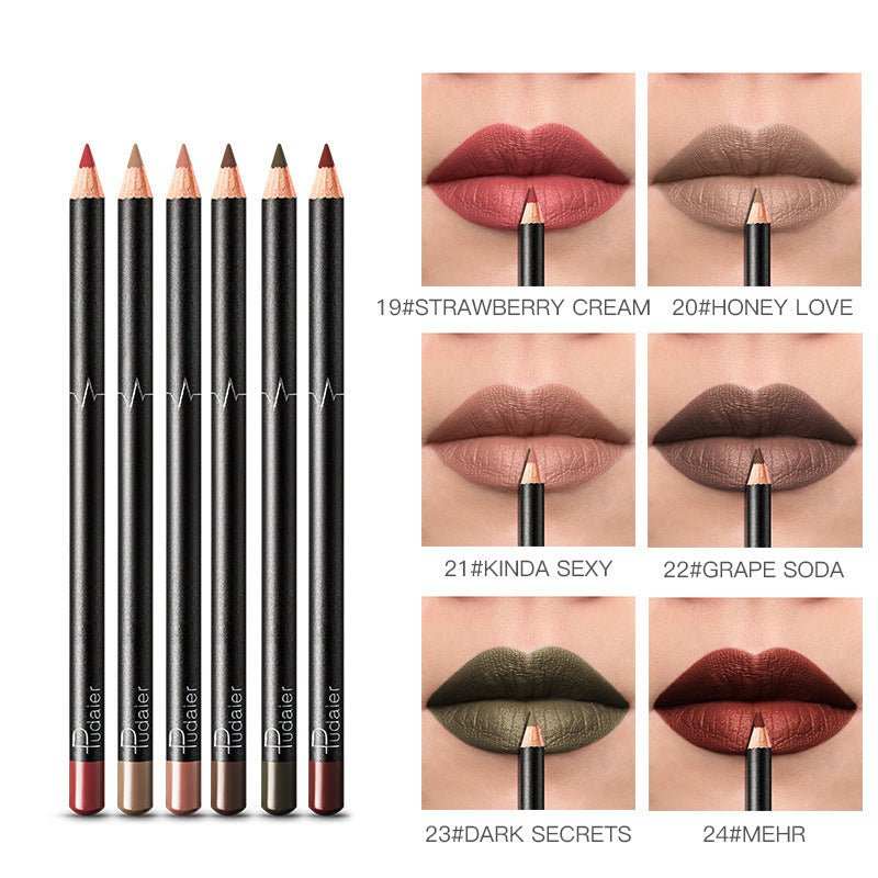 36 Color Lip Liner Waterproof Non - smudge Nude Color - AMIR BAGS INDIA PRIVATE LIMITED
